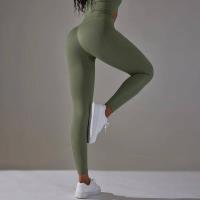 Mujeres sin costuras, leggings deportivos de cintura alta para entrenamiento, correr, fitness, gimnasio, fruncido en el trasero, ropa deportiva - details 17
