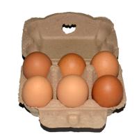 Cartones de huevo de pulpa Natural, accesorios de 3 piezas, 6 celdas, 12 celdas, papel Kraft, soportes de madera, herramientas de cocina - details 1