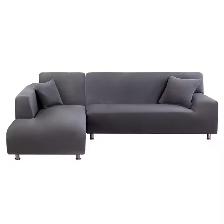 Fundas para Sofás largos elásticos, cubierta para Sofá de Rinconera en Forma de L, Ajustables Extraíbles Lavables - 1