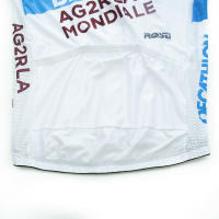 Jersey de Ciclismo de Poliéster Secado Rápido y Transpirable Estilo Corto de Manga para Hombres y Mujeres Equipación de Equipo AG2R Primavera/Verano 23 - details 6
