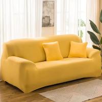 Fundas de Sofá Elásticas de Color Sólido Cubiertas de Muebles para Sala de Estar - details 16