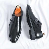 Vestido de hombre con hebilla de buey británico 2025 zapatos de cuero italianos de negocios formales de moda - details 3