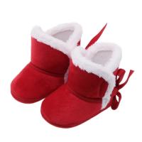 Botas De Nieve Para Bebés Invierno Calientes De Peluche Niños Niñas Antideslizantes Suela Suave Botines Recién Nacidos Unisex - details 3