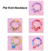 Collar de Mascotas de Punto Suave con Campana y Colgantes Collar Ajustable para Perros y Gatos - details 6