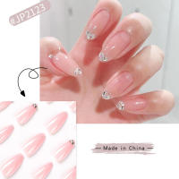 Uñas postizas rosas desnudas para mujer, uñas postizas impermeables y resistentes a los arañazos para damas de oficina elegantes - details 4