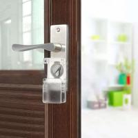 Cerradura de puerta antirrobo para niños, puerta de seguridad para niños rinforcd ky st, antibloqueo universal para niños, resistente y - details 1