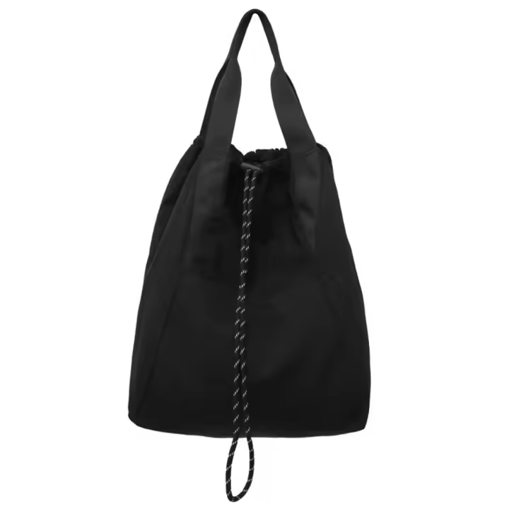 Mochila de nailon de gran capacidad con asa, bolso de hombro multifuncional con cordón, mochila deportiva impermeable de doble hombro - 1
