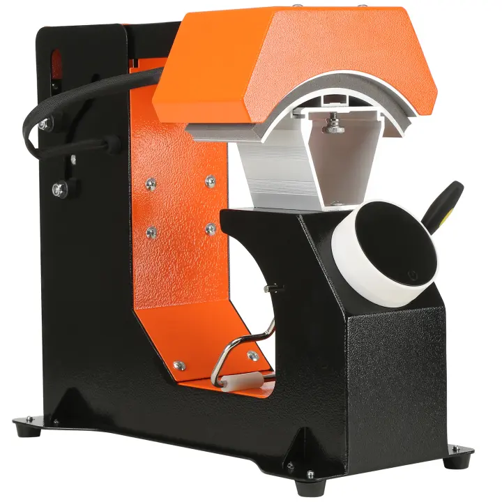 Prensa térmica para sombreros SucceBuy, máquina automática de prensado de gorras 3 en 1. Transferencia por sublimación tipo almeja de 6,4 x 3,5 pulgadas. Liberación automática, control digital tipo perilla. 3 almohadillas térmicas reemplazables - 1