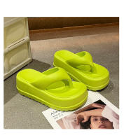 Nuevas chanclas de EVA para mujer, zapatillas frías de suela gruesa, ropa de verano que aumenta las zapatillas de playa de suela blanda - details 27