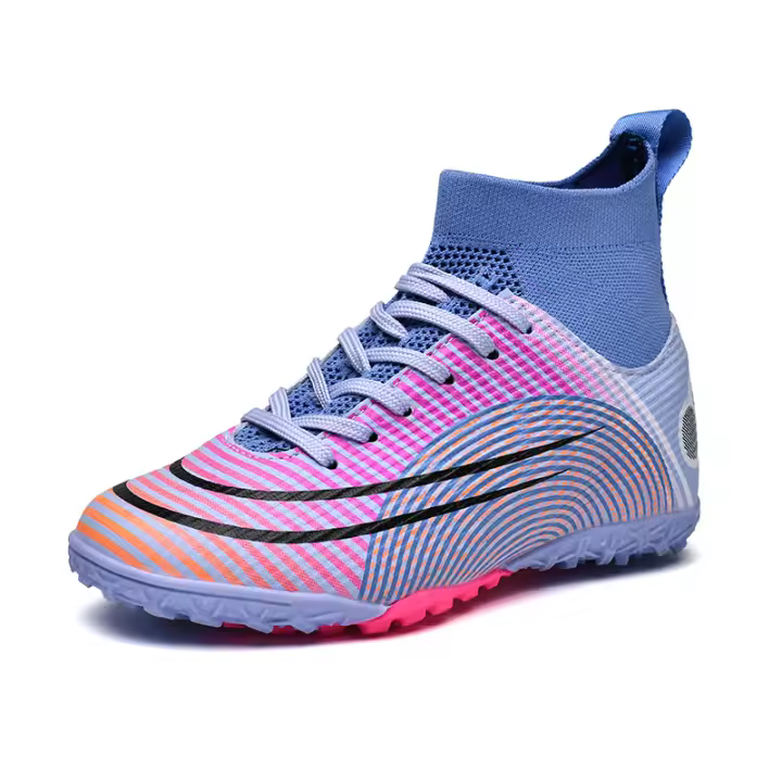 Zapatos de fútbol de césped para niños y niñas, tacos de fútbol para interiores y exteriores, zapatos de fútbol para jóvenes - 1