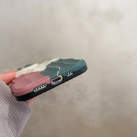 Funda de silicona para iPhone 14 Pro Max /14 / 14 Pro IMD, carcasa con diseño de dibujos animados que mantiene la sonrisa, Líneas geométricas irregulares - details 6