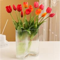 Ramo de tulipanes de silicona, flor Artificial de tacto Real, romántica, alta calidad, 5 cabezas - details 6
