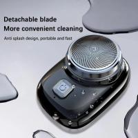 Mini Afeitadora eléctrica recargable por USB, afeitadora portátil de bolsillo para hombres - details 4