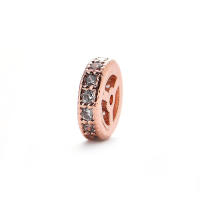 6 uds., 6,5 MM, 8MM, circonita de latón, cuentas espaciadoras redondas, pulseras, cuentas, accesorios de joyería Diy de alta calidad, sitio web oficial Rosediy - details 0