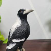 Adorno de Urraca de simulación de resina, modelo de Urraca de dibujos animados, escultura artesanal creativa, miniaturas de animales, estatuilla para patio - details 12
