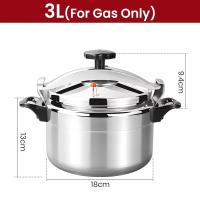 Olla a Presión Profesional de 3L Ollas de Cocina de Aluminio Resistentes a Explosiones para Olla de Gas y Uso Doméstico y de Restaurante - details 7