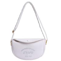 Bolso de sillín coreano informal, bolso de hombro de lujo bordado, bolsos de cuero Pu con letras para mujer - details 2
