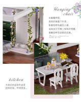 Muñeca de Casa de Jardín Monet Grande Nueva DIY Modelo de Madera Muebles Mini Figura de Acción Manual 3D Juguete para Niños - details 7