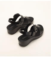 Sandalias de verano para mujer, nuevas, modernas y versátiles, cómodas, con tacón de cuña, suela plana, casuales, suela gruesa y tacón medio. - details 9