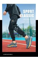 Zapatillas de carrera para hombre Transpirables, absorventes de choque, antideslizantes, para carreras al aire libre Zapatos de lujo, zapatos de malla todo terreno - details 1