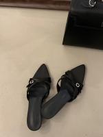 Sandalias Planas de Moda para Mujeres Punta Abierta, Tacón Fino, Altas y Estilizadas - details 10