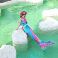 Disfraz de sirena para niños y niñas, traje de baño de fantasía, Bikini de playa sin Monofin - details 9