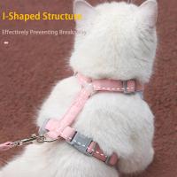 Collar de Gato con Correa Ajustable para Perro de Bolso Escape Prueba Caminata al Aire Libre Set de Collar y Correa para Gatos Chihuahua Pug - details 4