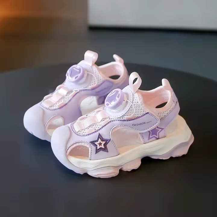 Sandalias deportivas para niños y niñas, cómodos zapatos planos de malla de aire, de moda, verano, - 1