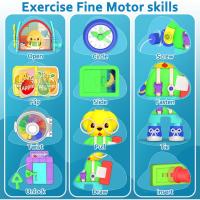 Juguetes para niños pequeños, tablero ocupado Montessori Musical, juguete educativo temprano para niños pequeños, juguete de desarrollo de habilidades motoras, edad Foral - details 1
