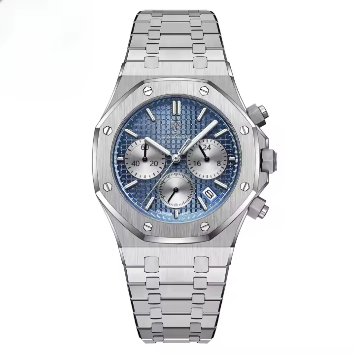 Marca suiza multifuncional nuevo reloj para hombre reloj de cuarzo luminoso impermeable - 1