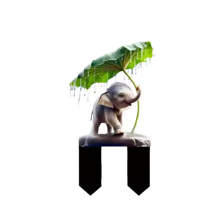Tapones acrílicos para suelo de jardín, minifigura creativa de elefante, estatua de caracol impermeable multifuncional, esculturas para césped - 1