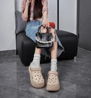 Sandalias de plataforma gruesas huecas para mujer, zuecos de fondo grueso de Eva, zapatillas para mujer, calzado de jardín antideslizante para exteriores, verano 2024 - details 12