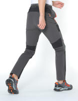 Pantalones de senderismo impermeables para hombre, pantalones de secado rápido, delgados, Softshell de montaña al aire libre con cinturón - details 6