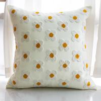 Funda de almohada bordada para sofá, cubierta decorativa con respaldo de flores, estilo nórdico, 1 unidad - details 6