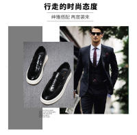 Zapatos de cuero para hombre, tendencia plataforma, zapatos casuales de moda ligera, zapatos de hombre - details 2
