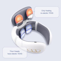 Masajeador de Cuello y Espalda TENS Pulso Inalámbrico para Hombros Alivio del Dolor Calentamiento de la Columna Cervical Cuidado de la Salud - details 2