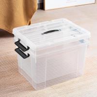Caja de Almacenamiento de Plástico Transparente Segura y Duradera 90L*4 Diseño Apilable Resistente - details 11
