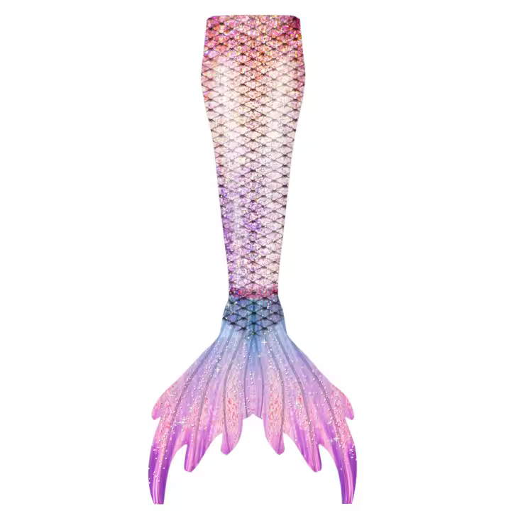 Traje de baño de sirena traje de baño para niños nueva niña traje de princesa de sirena cola de sirena traje de rendimiento para niños - 1