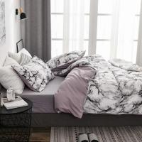 Juego de Ropa de Cama de Mármol Cubierta de Edredón Suave para Cama Doble Tamaño Rey - details 3