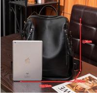 Mochila de cuero suave de pu para mujer, nueva tendencia de moda versátil, bolso de doble propósito, de gran capacidad - details 0