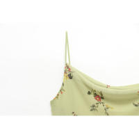 Moda clásica personalizada para mujer, midi de malla estampada - details 3