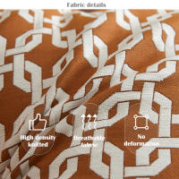 Funda de Cojín de Jacquard de Hilo de Alta Densidad Diseño Geométrico Moderno - details 1