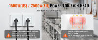 SucceBuy Freidora eléctrica comercial, 24 L, 5000 W, freidora de encimera de acero inoxidable con cestas extraíbles duales - details 1