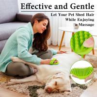 Cepillo de baño para perros con mango ajustable, cepillo de champú para perros, cepillo de ducha para perros con mango ajustable, adecuado para Deshedding, lavado, masaje y cuidado de mascotas, 2 piezas - details 1