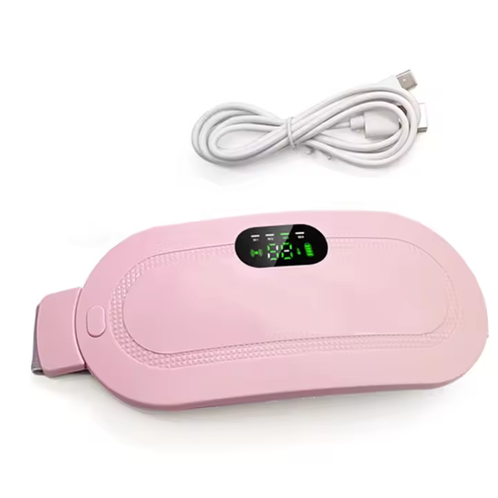 Almohadilla de calor Menstrual, masajeador Abdominal inteligente, cinturón de palacio cálido, Dispositivo de masaje de vibración de cintura para Período de calambres, A - 1