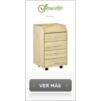 Cajonera de Oficina con Ruedas Armario Archivador de 3 Cajones para Escritorio Estudio - details 12