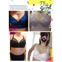 Seduce con Encaje y Látex Top de Lencería de Talla Grande con Hilo Interior - details 4