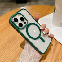 Funda de Carga Inalámbrica Magsafe de Lujo para iPhone A Prueba de Golpes, Cubierta Magnética Transparente - details 10