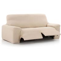 Sofá Relax 3 Plazas con 2 Patas Vega, Marfil. Funda para sofá reclinable. Ajuste, Fácil de Colocar y Lavar - details 0