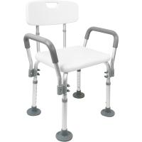 Silla Personas Mayores, Respaldo y Reposabrazos Extraibles, Ajustable en Altura - details 0